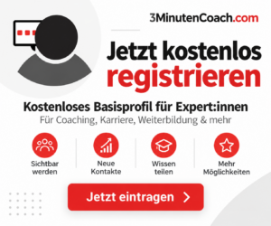 Jetzt kostenlos registrieren – 3MinutenCoach